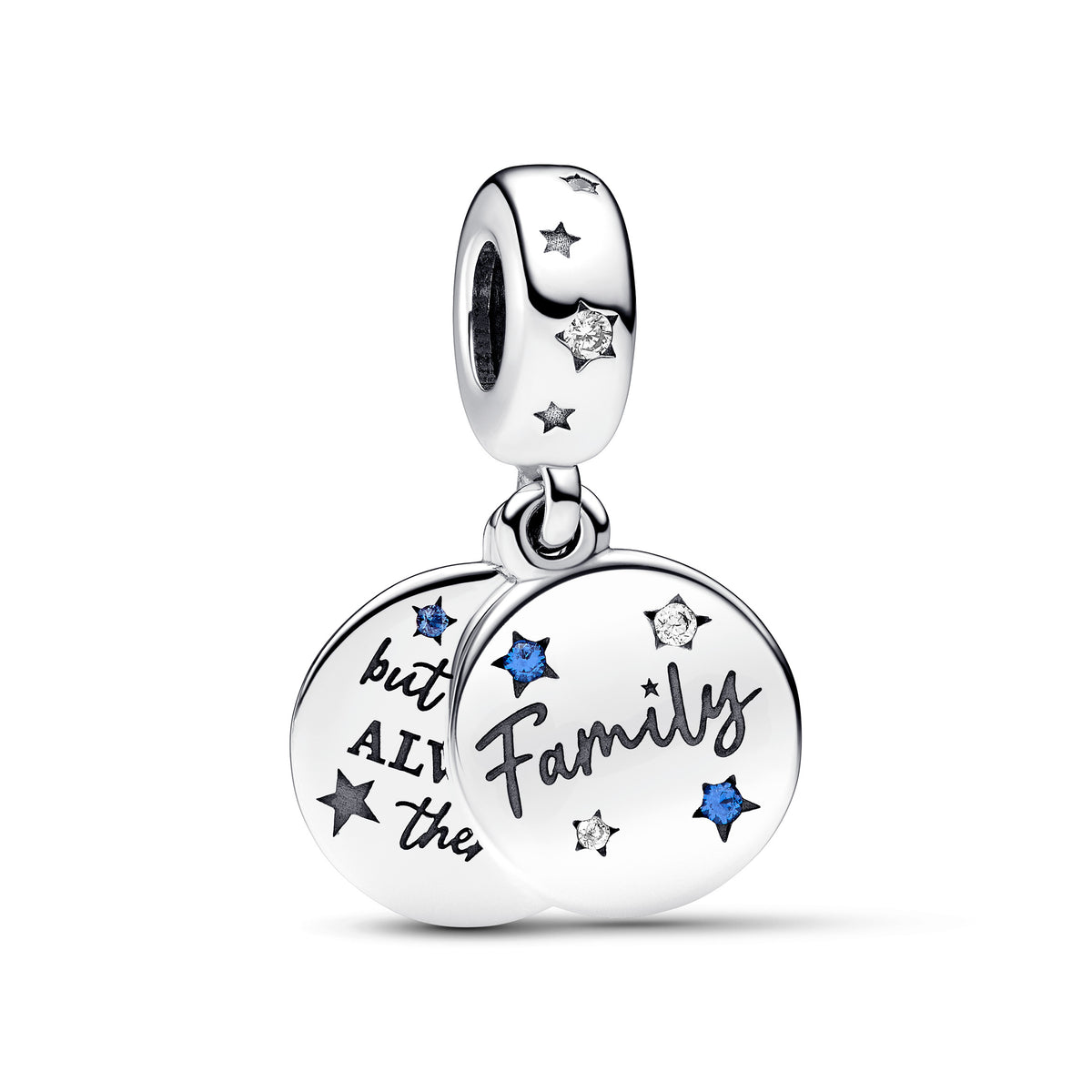 Pandora Two-Tone Shooting Star Double Dangle Charm