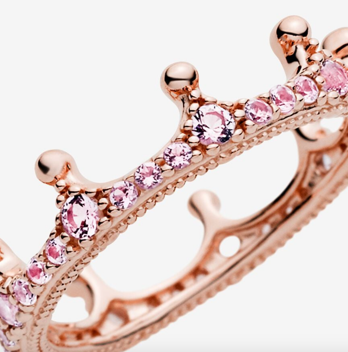 Pink Sparkling Crown Ring – Nini's Treasures