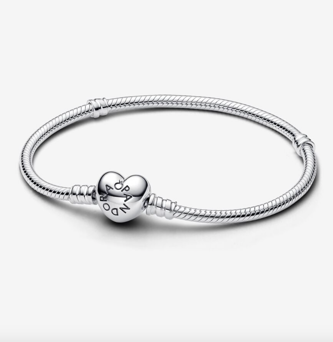 アクセサリー PandoraMomentsHeartT-BarSnakeBracelet Pandora Moments Heart T-Bar Snake Chain Bracelet Sterling