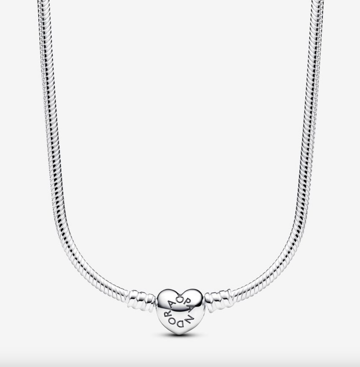 Pandora Moments Heart Clasp Snake Chain Necklace – Nini's Treasures