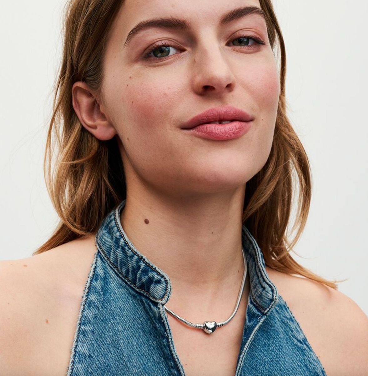 Pandora Moments Heart Clasp Snake Chain Necklace – Nini's Treasures
