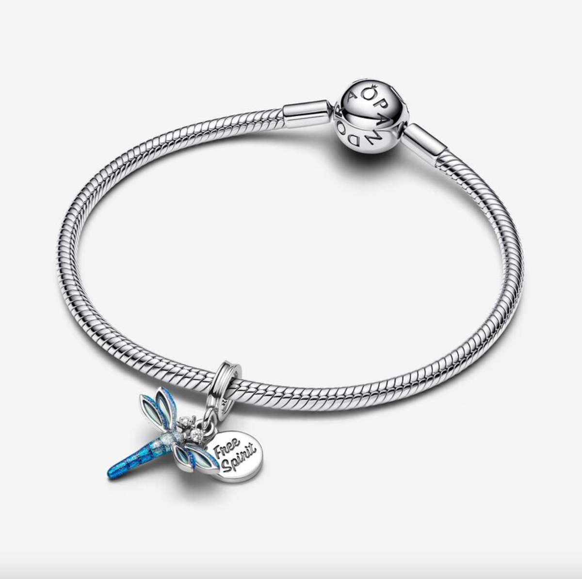 ＊Donna☆ぺージ＊ Dragonfly Double Dangle Charm | Sterling silver | Pandora US