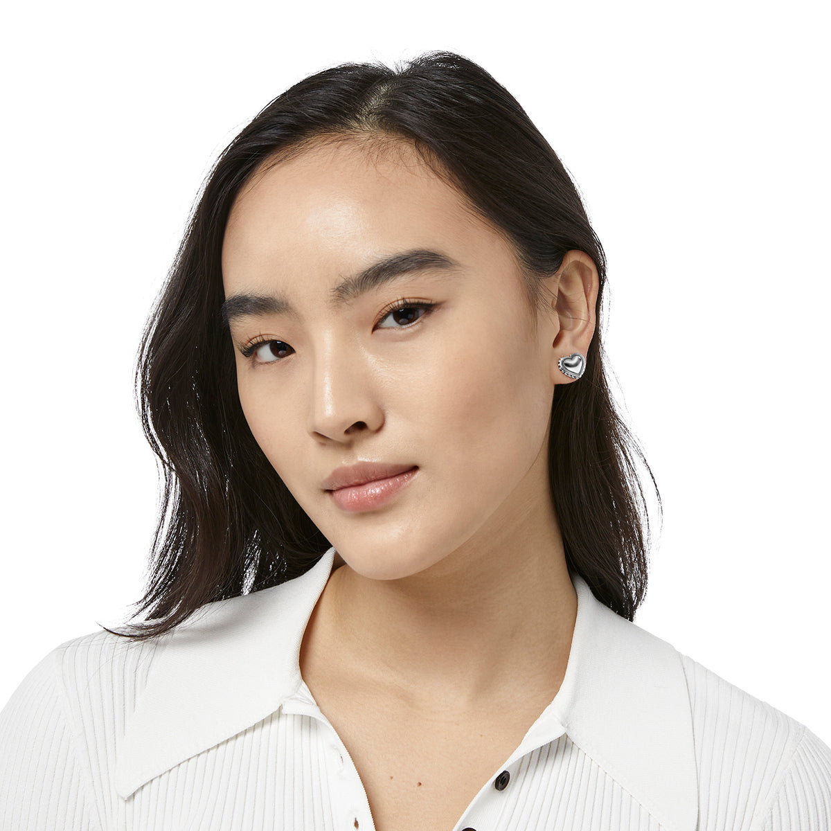 [Brighton] Pretty Tough Petite Heart Post Earrings