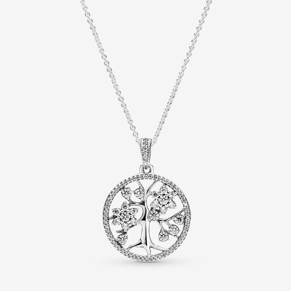 Sparkling family tree necklace Clearance