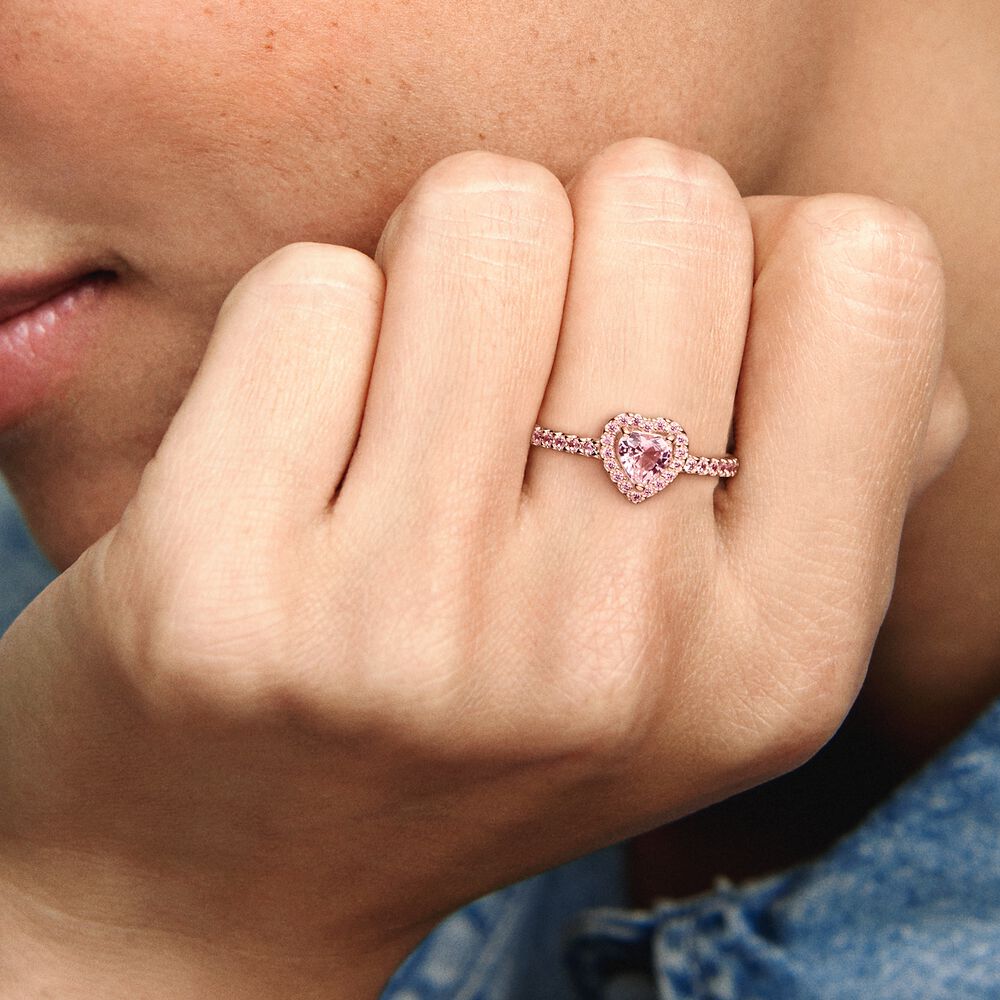 Sparkling Elevated Heart Ring – Nini's Treasures