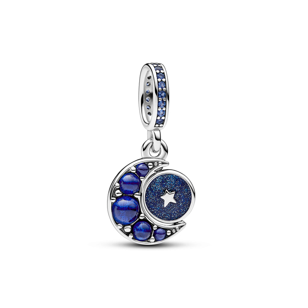 新品　PANDORA　チャーム　２個 Pandora Two-tone Wrapped Heart Charm
