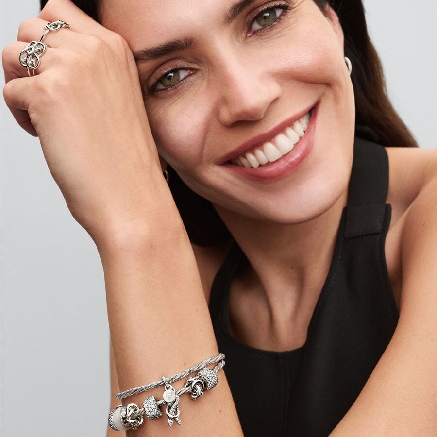 Pavé Infinity Knot Dangle Charm – Nini's Treasures