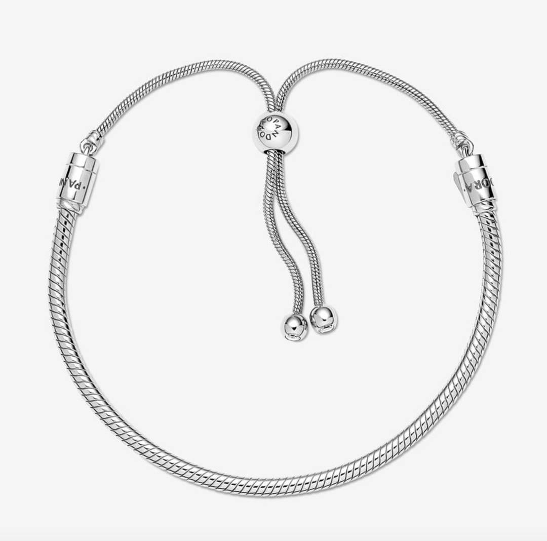 Pandora Moments Snake Chain Slider Bracelet – Nini's Treasures