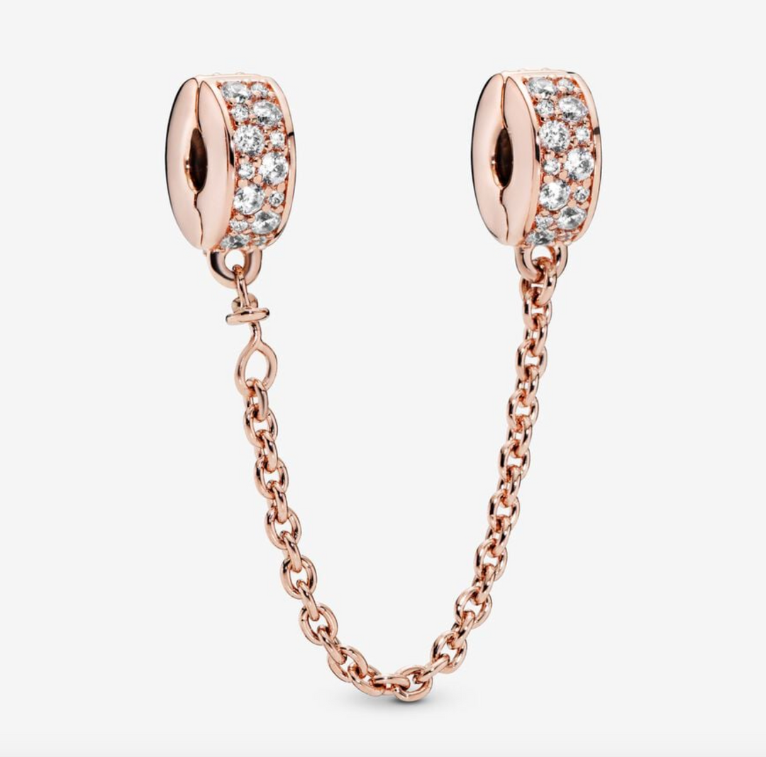 Clear Pavé Safety Chain Clip Charm – Nini's Treasures