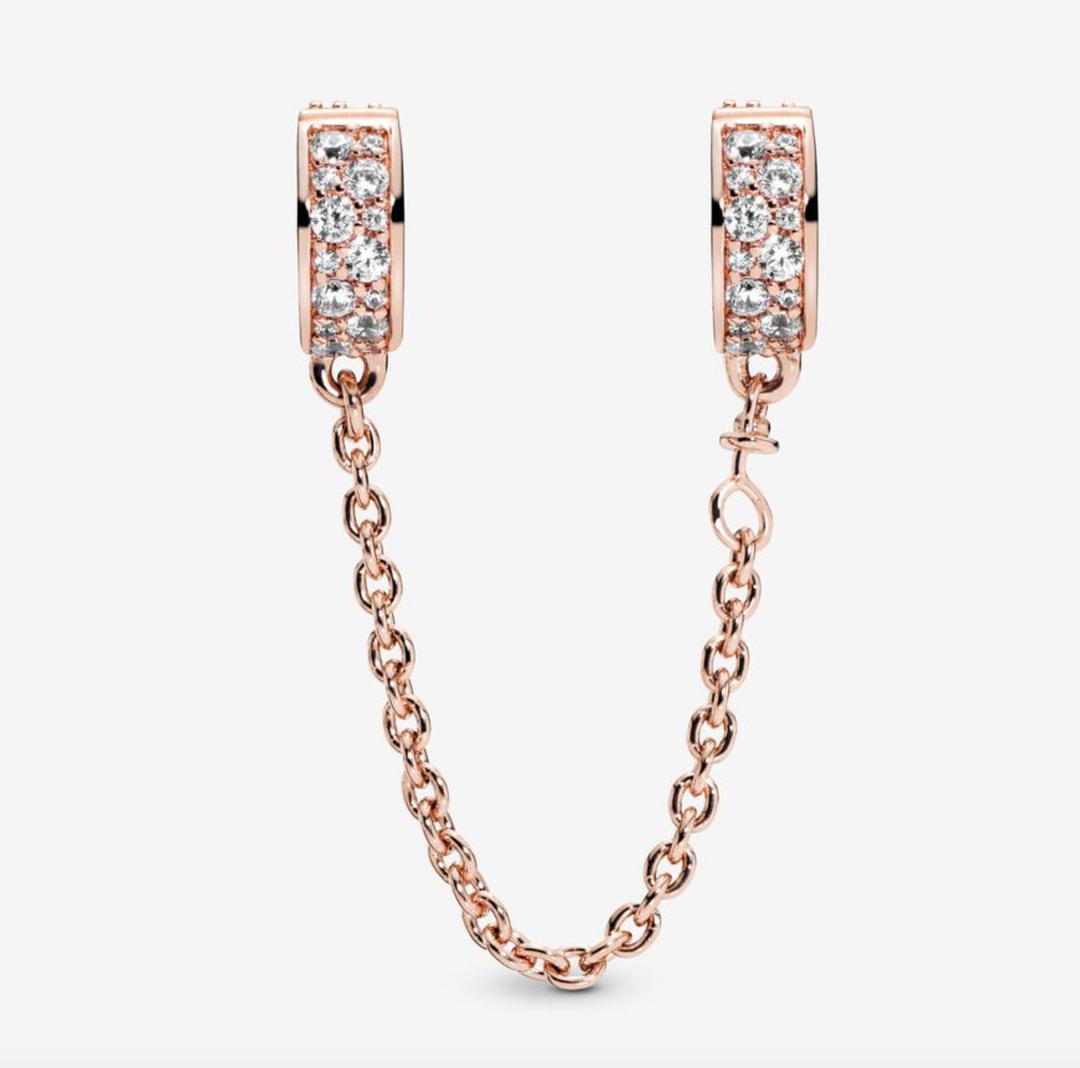 Clear Pavé Safety Chain Clip Charm – Nini's Treasures