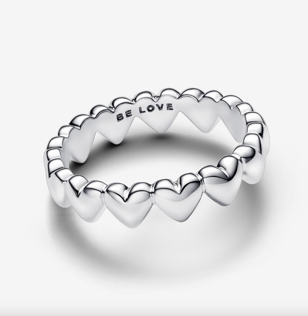 Row of Hearts Ring – Nini's Treasures