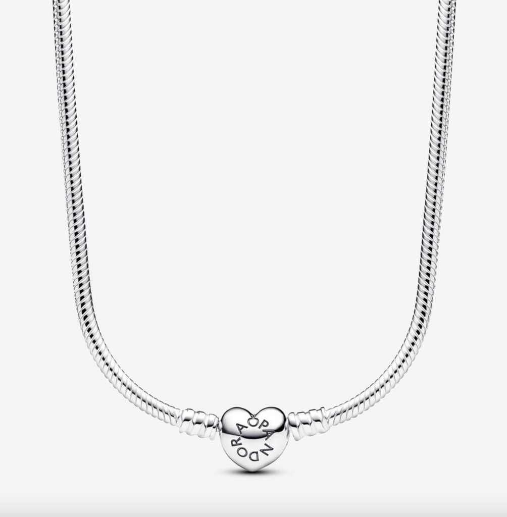 Pandoraネックレス Pandora Moments Heart Clasp Snake Chain Necklace – Nini's Treasures