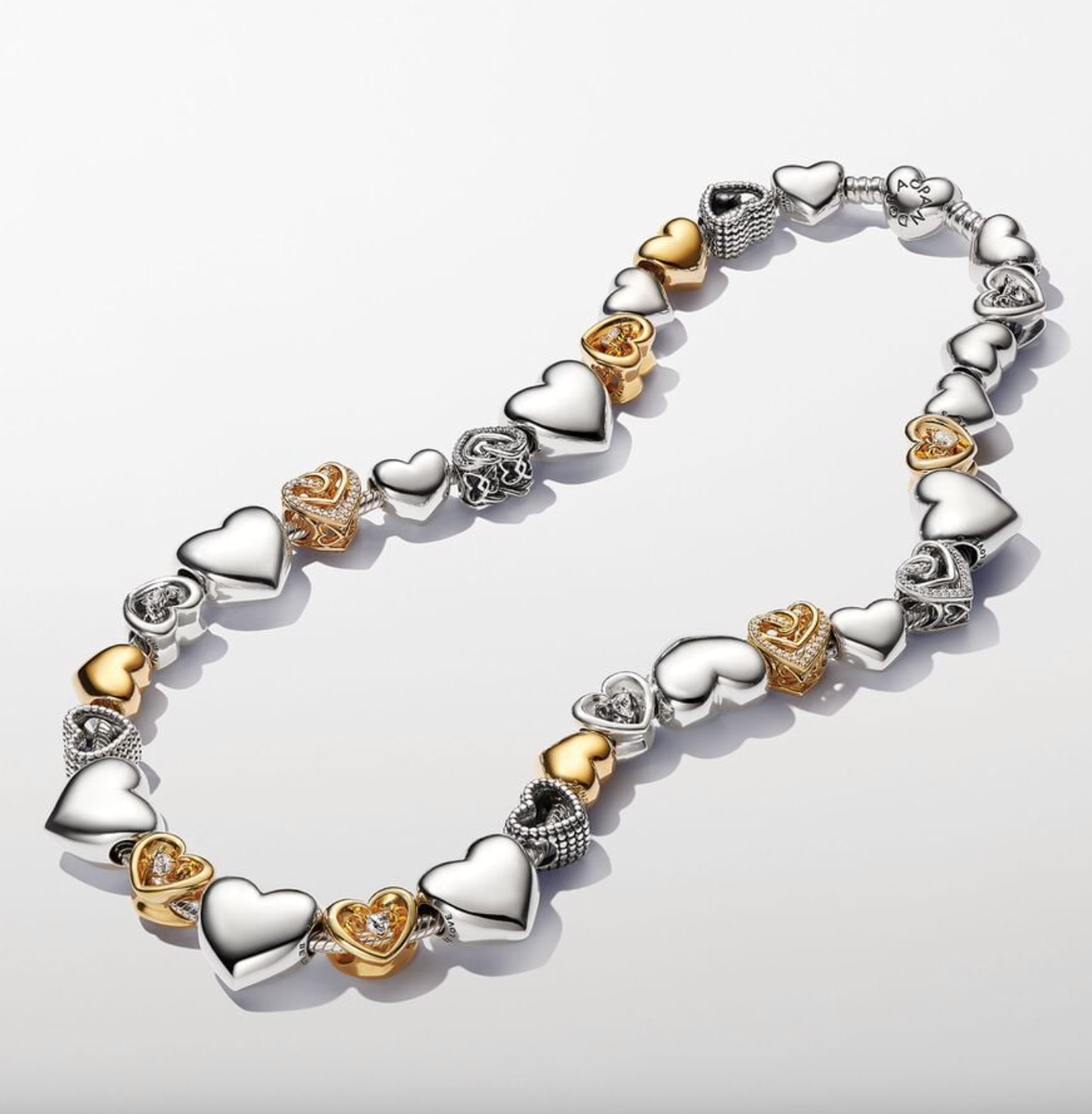 Pandora Moments Heart Clasp Snake Chain Necklace – Nini's Treasures Pandora Moments Heart Clasp Snake Chain Necklace – Nini's Treasures