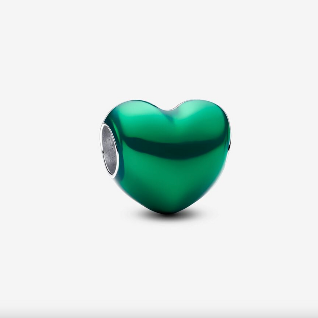 Metallic Green Heart Charm – Nini's Treasures