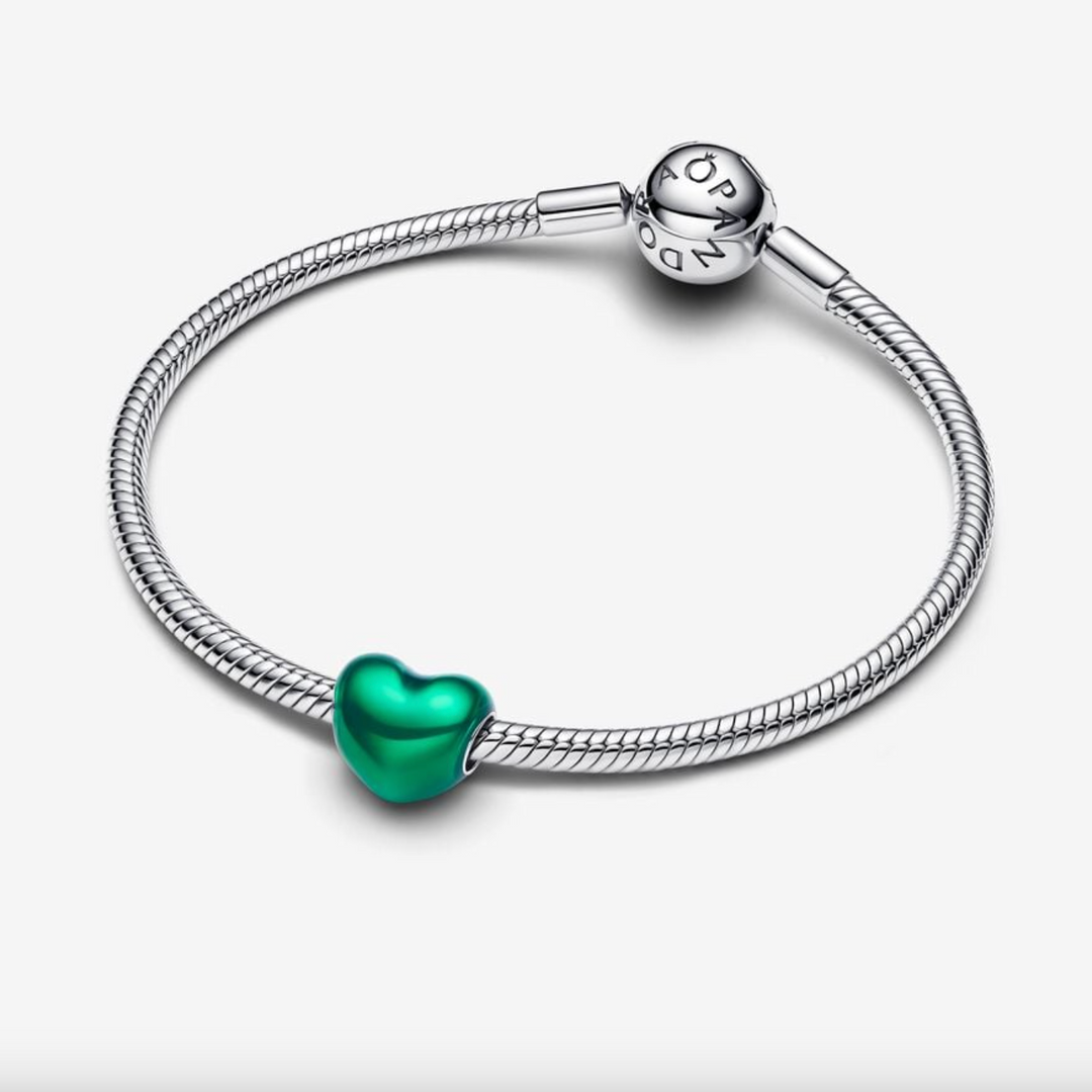 Metallic Green Heart Charm – Nini's Treasures