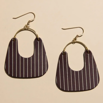 Noras | Chocolate Brown Pinstripe – Nini's Treasures