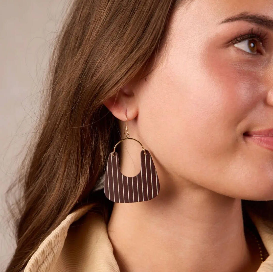 Noras | Chocolate Brown Pinstripe – Nini's Treasures