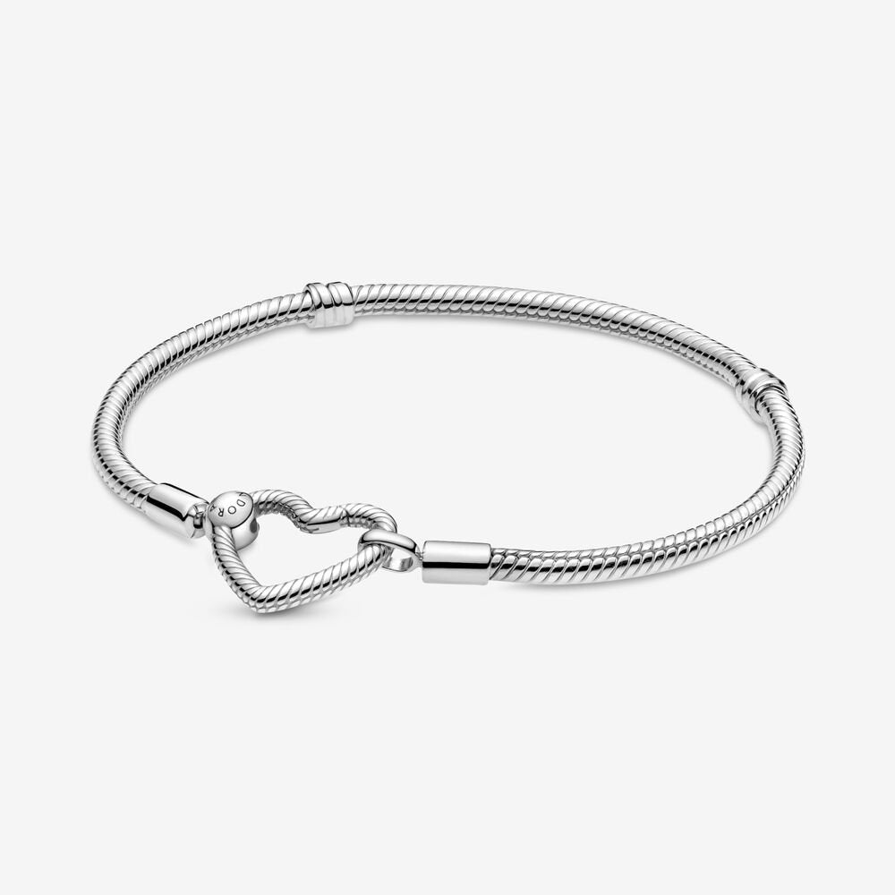 PANDORAブレスレット Pandora Moments Heart Closure Snake Chain Bracelet – Nini's Treasures