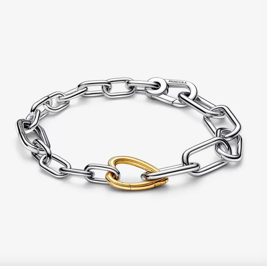 Pandora ME Two-tone Heart Link Chain Bracelet – Nini's Treasures