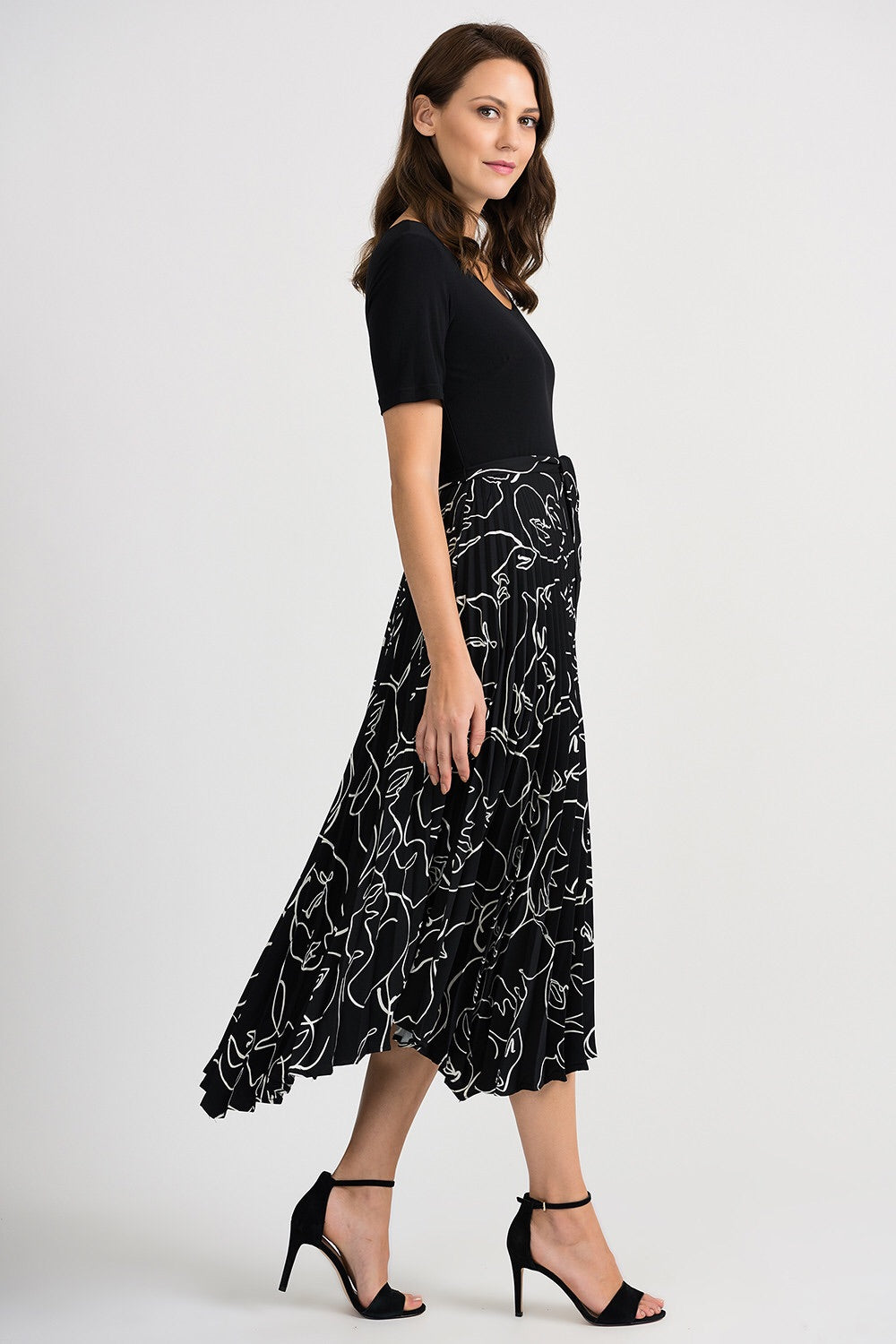 Joseph Ribkoff Accordion Pleat Dress – Nini's Treasures