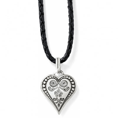 Ophelia Heart Leather Necklace