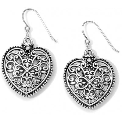 Florence Heart French Wire Earrings