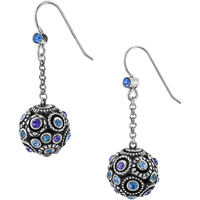 Halo Sphere French Wire Earrings