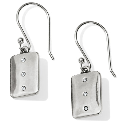 Contempo Ice Reversible Tile French Wire Earrings
