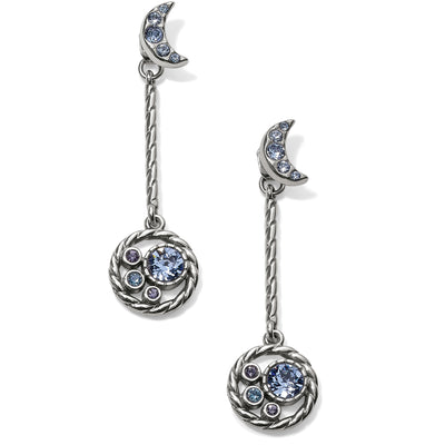 Halo Moon Convertible Post Drop Earrings