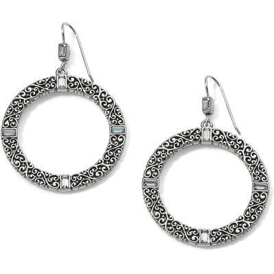 Baroness Round French Wire Earrings